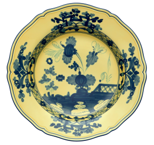 Ginori Oriente Italiano Citrino Round Buffet Platter